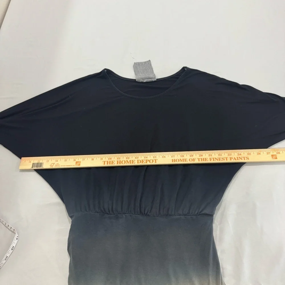 Young Fabulous‎ & Broke Ombre Dolman Mini Dress Black Tan Ruched Size M